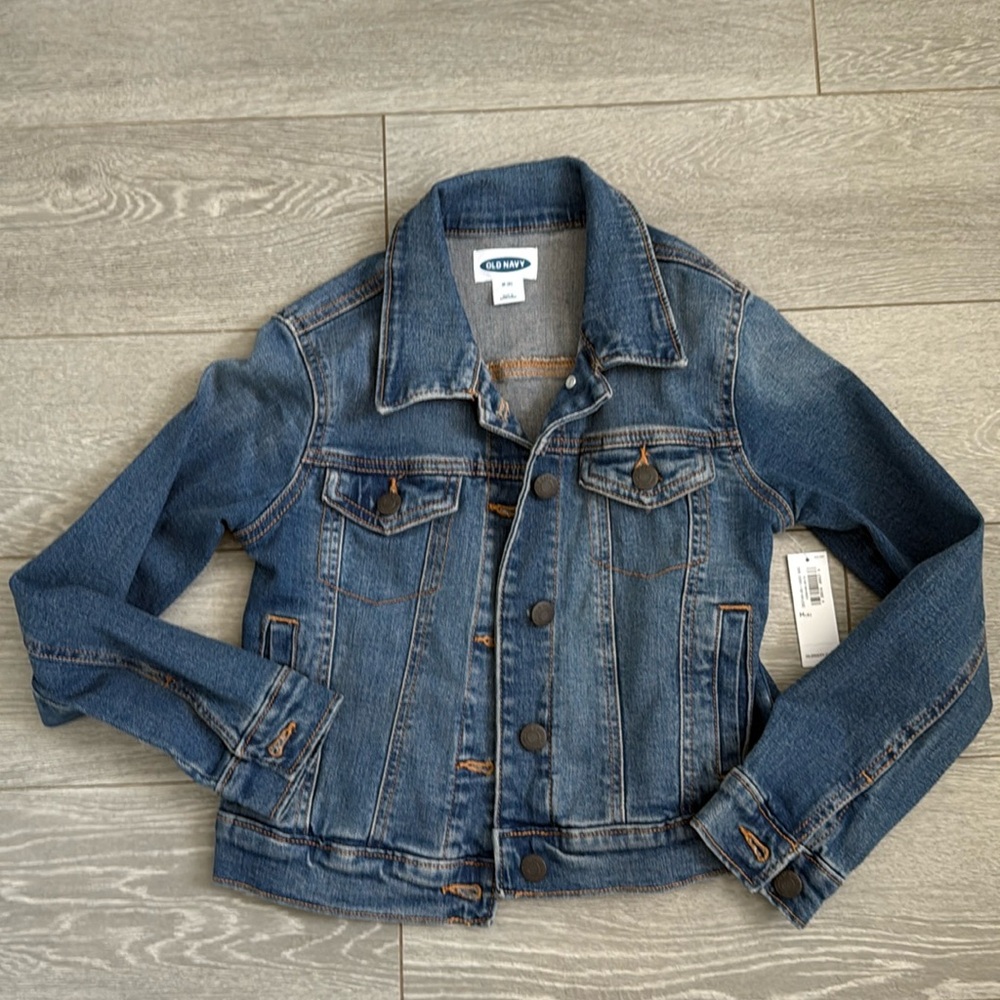 NWT Old Navy Girls Denim Jacket size 8